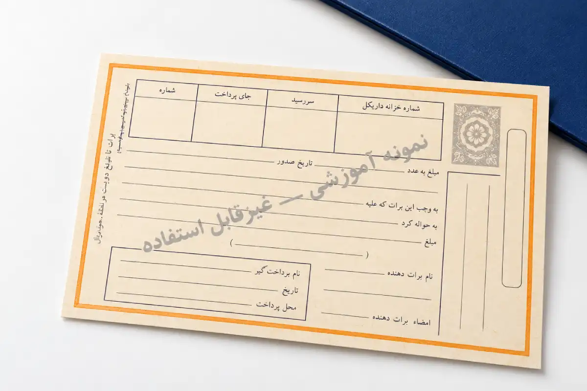 نمونه برات بانکی