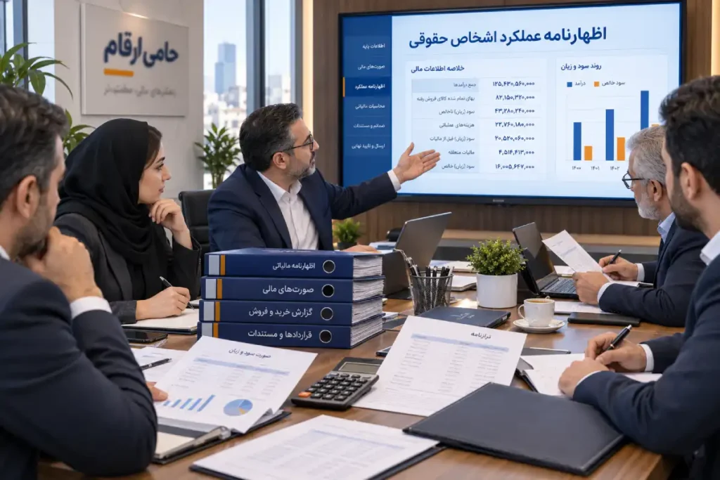 اظهارنامه عملکرد اشخاص حقوقی چیست_